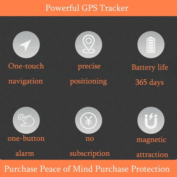 No Subscription Vehicle GPS Tracker Portable Car GPS Tracker Mini Magnetic GPS Device Full Coverage Pinpoint Vehicle Location Elderly Children Pets No SIM Card - Image 2