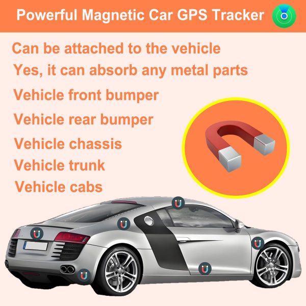 No Subscription Vehicle GPS Tracker Portable Car GPS Tracker Mini Magnetic GPS Device Full Coverage Pinpoint Vehicle Location Elderly Children Pets No SIM Card - Image 6