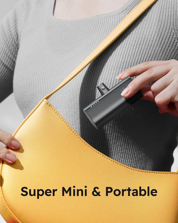 VEGER Mini Portable Charger for iPhone, 5000mAh 20W PD Fast Charging Battery Pack, Cordless Portable External Backup Charger for iPhone 13, 12, 11, 8, 7, XR, XS Max, Pro Max, AirPods - Image 8
